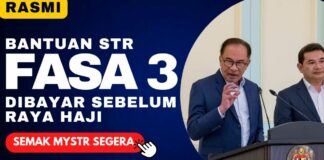 BANTUAN STR FASA 3 DIBAYAR SEBELUM RAYA HAJI - SEMAK SEGERA