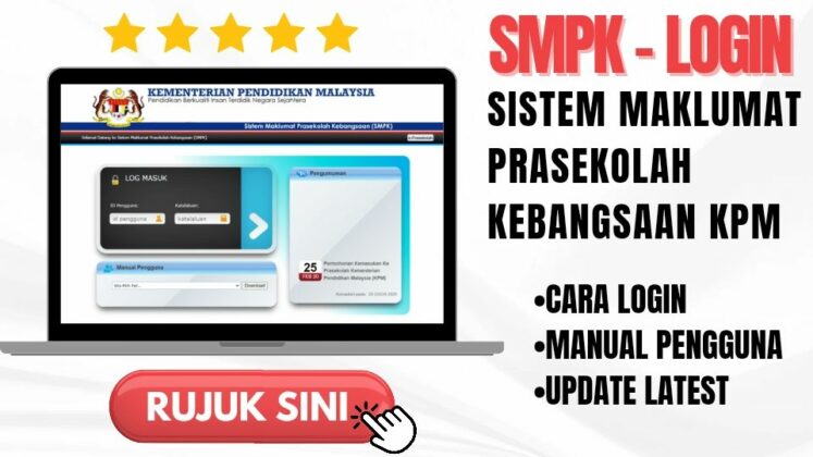 SMPK - Login Sistem Maklumat Prasekolah Kebangsaan KPM 2023