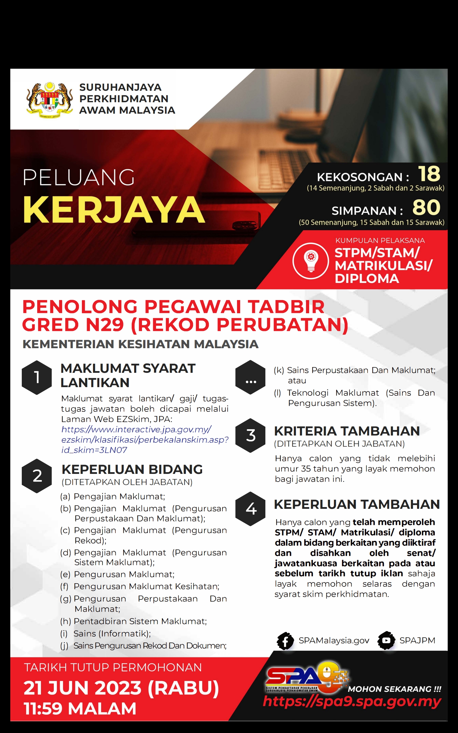 Terkini Jawatan Kosong Di Kementerian Kesihatan Malaysia (KKM) 2023