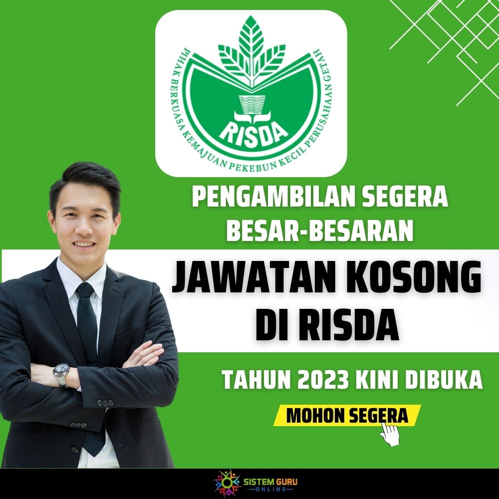 Jawatan Kosong Di RISDA Tahun 2023 Kini Dibuka Mohon Sekarang