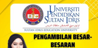 Official Pengambilan Besar-besaran Jawatan Kosong di UPSI Tahun 2023 Jawatan Kosong di UPSI