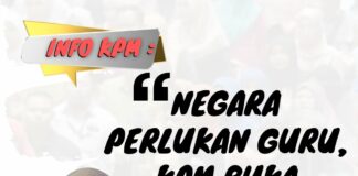 NEGARA PERLUKAN GURU, KPM BUKA PENGAMBILAN
