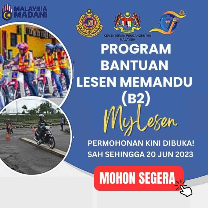 Wow! Bantuan Lesen Memandu B2 Untuk Rakyat Malaysia - Permohonan Dibuka