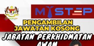 Jabatan Perkhidmatan Awam Buka Pengambilan Jawatan Kosong MyStep