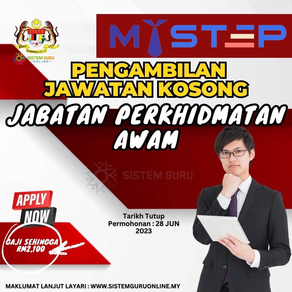 Jabatan Perkhidmatan Awam Buka Pengambilan Jawatan Kosong MyStep