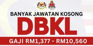 DBKL Buka Pengambilan Banyak Jawatan Kosong Sesi Jun – Julai 2023