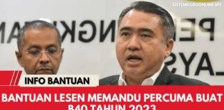 Bantuan Lesen Memandu Percuma Buat B40 Tahun 2023