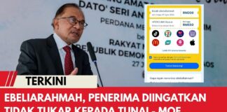 eBeliaRahmah, Penerima Diingatkan Tidak Tukar Kepada Tunai – MoF 2023 eBeliaRahmah, Penerima diingatkan tidak tukar kepada tunai - MoF