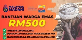 Cara Mohon Bantuan Warga Emas RM500 Sebulan Bagi Tahun 2023