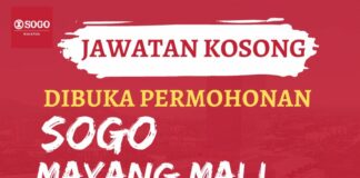 Jawatan kosong Sogo Mayang Mall Kuala Terengganu 2023