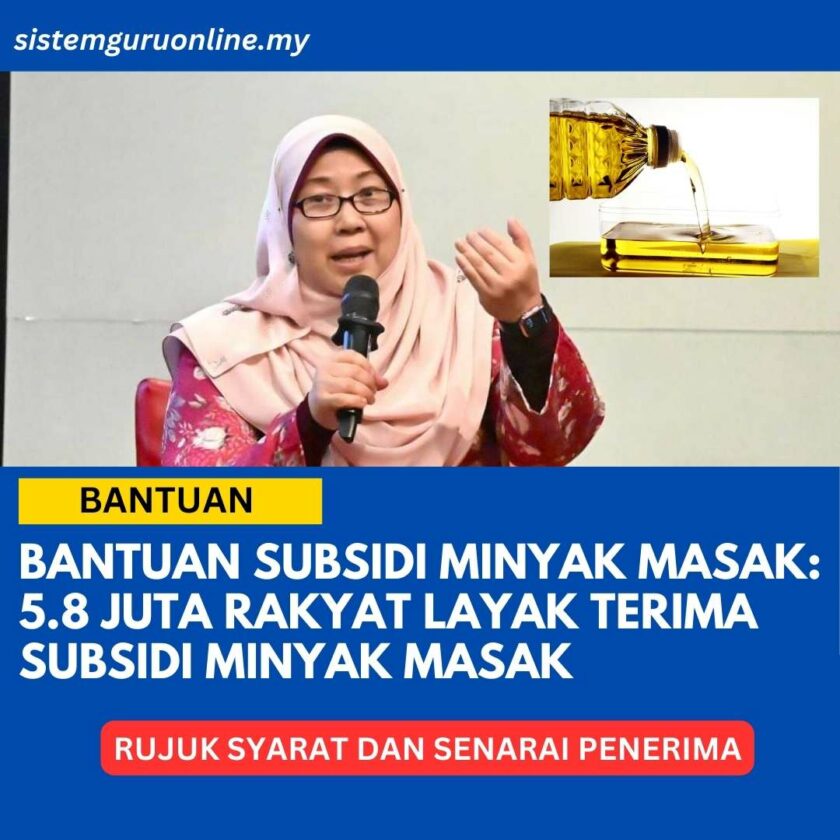 Bantuan Subsidi Minyak Masak ,Syarat Dan Penerima Subsidi Tahun 2023