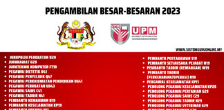 Pengambilan Besar-Besaran Jawatan Kosong Universiti Putra Malaysia (UPM) Julai 2023 Pengambilan Besar-Besaran Jawatan Kosong Universiti Putra Malaysia (UPM) Julai 2023