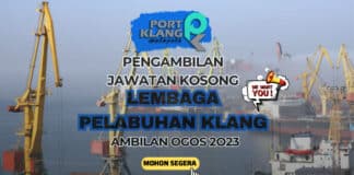 Permohonan Kerja Lembaga Pelabuhan Klang Dibuka Sehingga 11 Ogos 2023