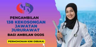 Kekosongan 138 Jawatan Jururawat Dibuka Ambilan Bulan Ogos 2023