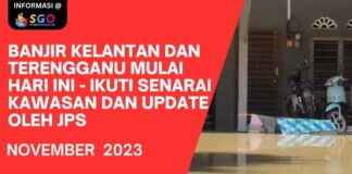 Banjir Kelantan dan Terengganu Mulai Hari Ini – Ikuti Senarai Kawasan dan Update Banjir Oleh JPS Banjir Kelantan dan Terengganu