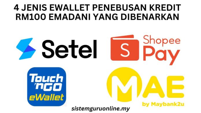 Bantuan Emadani Tebus Kredit E Wallet Rm Bermula Disember