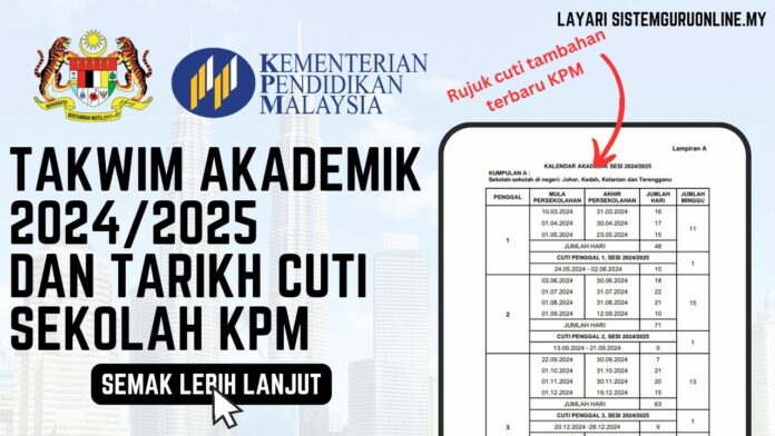 Takwim Akademik 2024 Dan Tarikh Cuti Sekolah KPM