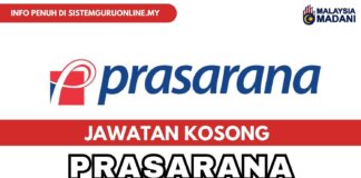 Jawatan Kosong Prasarana Disember 2023 yang Menawarkan 6 Kerja JAWATAN KOSONG PRASARANA DISEMBER 2023