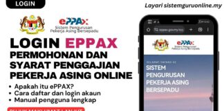 Login ePPAX : Permohonan dan Syarat Penggajian Pekerja Asing Online cara login eppax