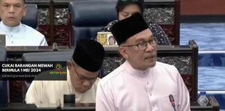 cukai barangan mewah mula 1 mei 2024
