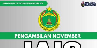 Jawatan Kosong JAIS November 2023 Kelayakan SPM dan Diploma jawatan kosong jais november 2023
