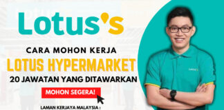 Cara Mohon Kerja Lotus Hypermarket Bagi 20 Jawatan Dibuka Mohon Kerja Lotus Hypermarket