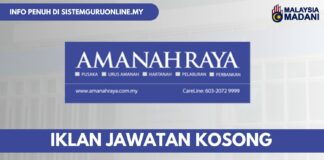 Amanah Raya Perlukan 4 Jawatan Bagi Kemasukan Bulan Ini