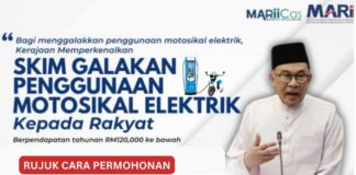 Bantuan Motosikal Elektrik RM2400 Melalui Skim Galakan Penggunaan Motosikal Elektrik (MARiiCas) Bantuan Motosikal Elektrik RM2400 Melalui Skim Galakan Penggunaan Motosikal Elektrik (MARiiCas)