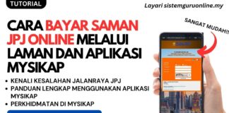 Cara Bayar Saman JPJ Online Melalui Laman dan Aplikasi MySikap