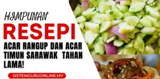Himpunan Resepi Acar Timun Rangup dan Acar Timun Sarawak Tahan Lama