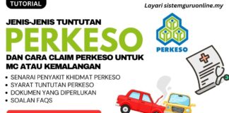 Jenis-Jenis Tuntutan Perkeso dan Cara Claim PERKESO Untuk MC Atau Kemalangan JENIS-JENIS TUNTUTAN PERKESO