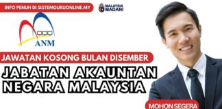 Jawatan Kosong Jabatan Akauntan Negara Malaysia Disember 2023