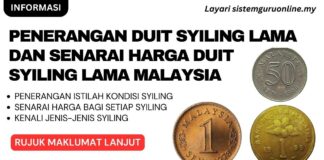 Penerangan Duit Syiling Lama dan Senarai Harga Duit Syiling Lama Malaysia Penerangan Duit Syiling Lama dan Senarai Harga Duit Syiling Lama Malaysia