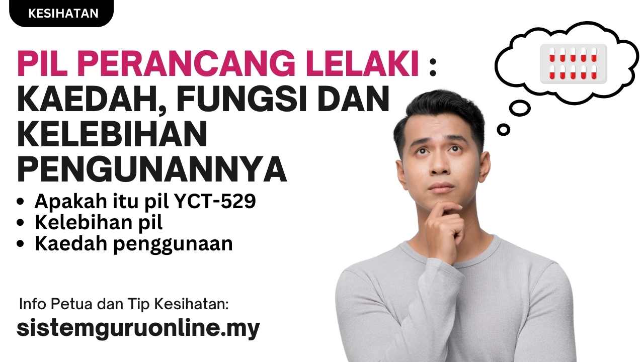 Pil Perancang Lelaki Kaedah, Fungsi dan Kelebihan Pengunannya