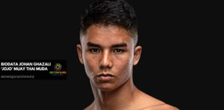 biodata johan ghazali ‘jojo’ muay thai muda