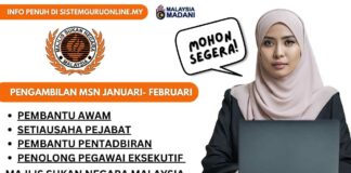 Makluman Jawatan Kosong MSN Februari 2024