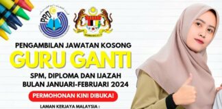 Pengambilan Guru Ganti PPD Januari 2024 Seluruh Malaysia Pengambilan Guru Ganti PPD Januari 2024 Seluruh Malaysia