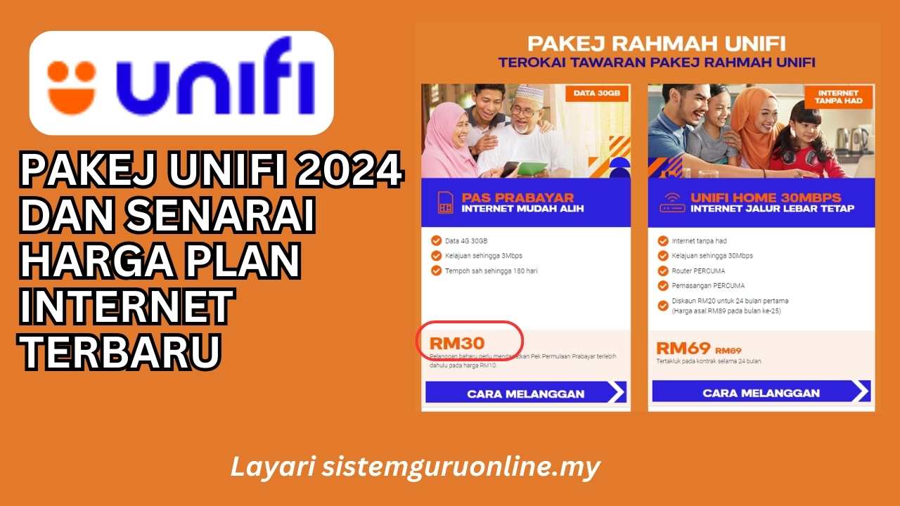 Pakej Unifi 2024 Dan Senarai Harga Plan Internet Terbaru