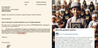 Petisyen dan Isu Majlis Khatam Quran Sekolah Dibatalkan di Sarawak