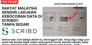 Rakyat Malaysia Sendiri Lakukan Kebocoran Data di Scribd!!