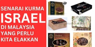 SENARAI KURMA ISRAEL BOIKOT