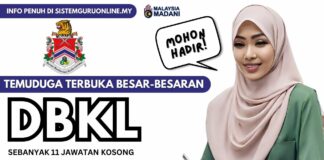 Temuduga Terbuka DBKL Februari 2024 Temuduga Terbuka DBKL Februari 2024