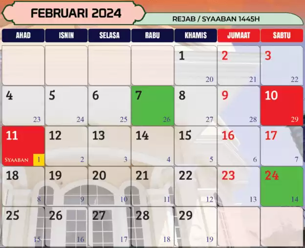 Kalendar Islam Tahun Hijrah 2024 Dan Tarikh Penting Dalam Islam 7532