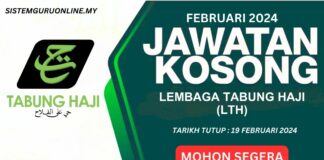 Jawatan Kosong Tabung Haji Februari 2024 JAWATAN KOSONG TABUNG HAJI FEBRUARI 2024