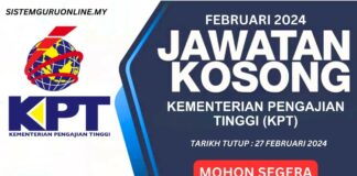 Jawatan Kosong KPT Februari 2024 Jawatan Kosong KPT Februari 2024