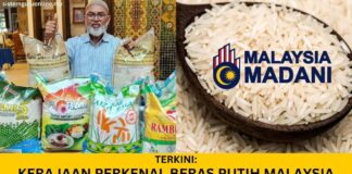 Kerajaan Perkenal Beras Putih Malaysia Madani dengan Harga RM30 Bagi 10KG