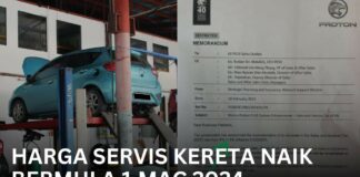 Harga Servis Kereta Naik Bermula 1 Mac 2024 harga Servis Kereta Naik