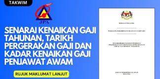 Senarai Kenaikan Gaji Tahunan, Tarikh Pergerakan Gaji dan Kadar Kenaikan Gaji Penjawat Awam kenaikan-gaji-tahunan-1