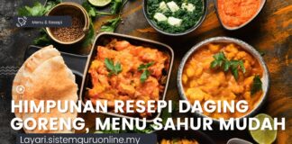Himpunan Resepi Daging Goreng, Menu Sahur Mudah