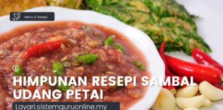Himpunan Resepi Sambal Udang Petai, 5 Tips Sambal Kurang Berminyak Himpunan Resepi Sambal Udang Petai, 5 Tips Sambal Tak Berminyak